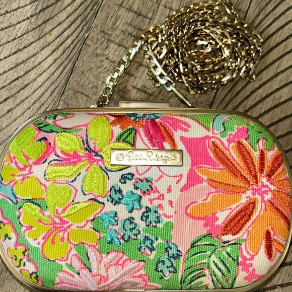 Rare Lily Pulitzer for Target 🎯 🌺 Resort Hard Shell 🐚 Crossbody Clutch Purse - Picture 1 of 17